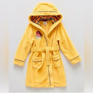 Disney Collection Little Big Girls Mid Length Long Sleeve Moana Robe